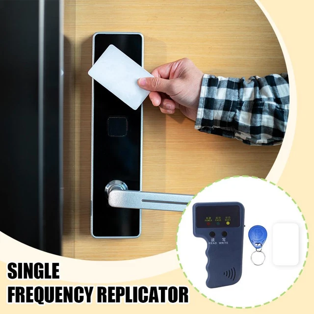 NEW HANDHELD ID Card Copier Key Reader Writer Duplicator 125KHz+1pcs ...