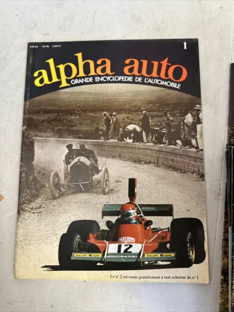 Lot 117 Magazine Alpha Auto Tbe Tome 1 A 117 Rare  Revue Ancienne Français 3