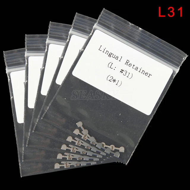 10piece Dental Orthodontic Lingual Retainer Bonding Splits with Mark Lower #31