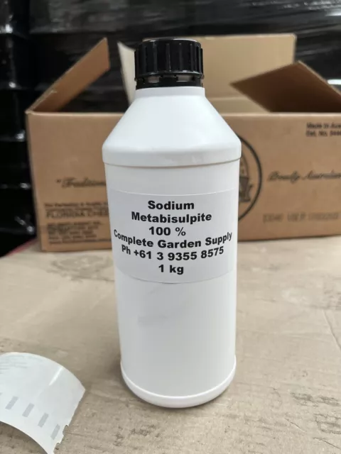 Redox Sodium Metabisulphite 100 % 1 Kg Stump Out Gold Recovery