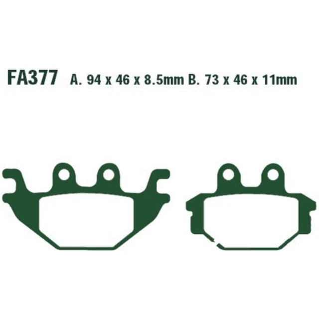 Bremsbelag EBC Yamaha DT 125 R TZR 50 XT 600 E Z XTZ 660 YZ Hinten