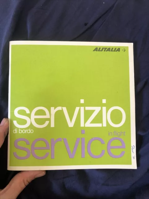 Serviziodi bordo Alitalia Flyer Vintage