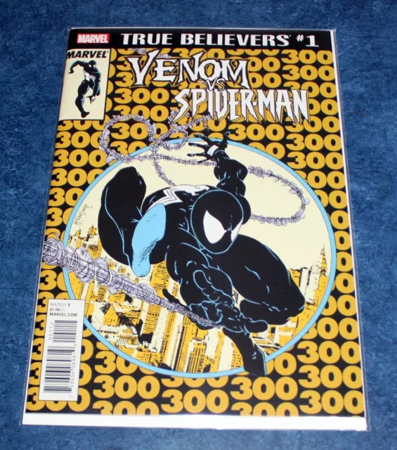 MARVEL TRUE BELIEVERS 1st app VENOM AMAZING SPIDER-MAN 300 GOLD reprint 2nd NM