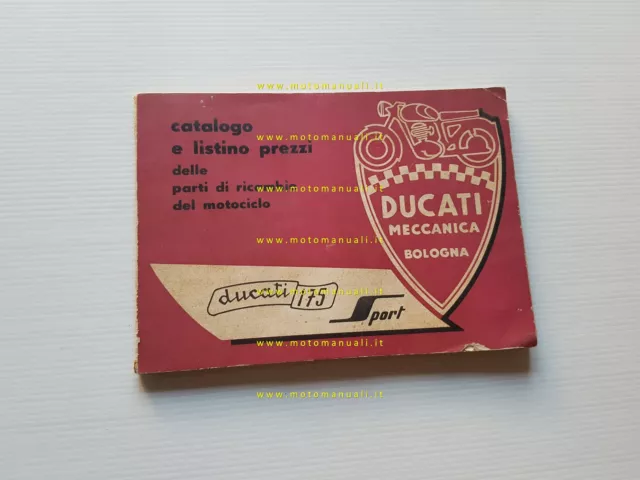 Ducati 175 sport CATALOGO RICAMBI originale Spare Parts Catalogue