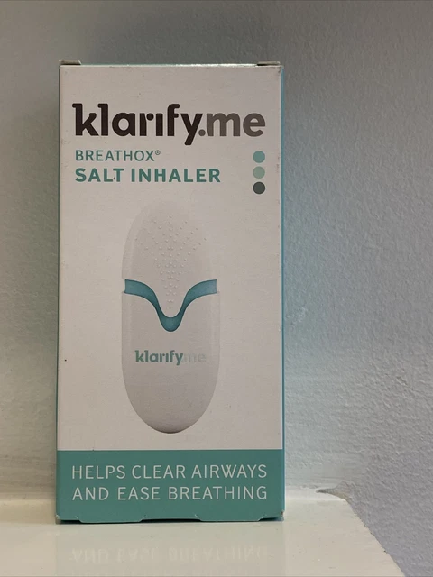 Klarify.me Breathox Salt Inhaler Help Clear Airways Ease Breathing chest