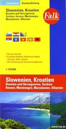 Falk Länderkarte Slowenien / Kroatien / Bosnien-Herzegow... | Buch | Zustand gut