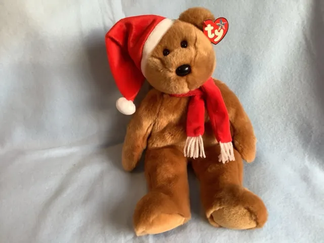 Ty Beanie Buddies | 1997 Holiday Teddy | Christmas | Vintage Retired Plush