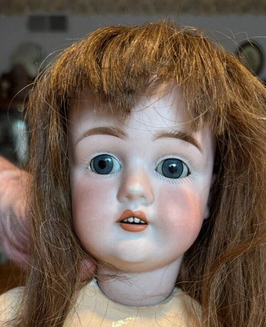 23" German Bisque head Antique Pansy Doll with sleep eyes needs TLC