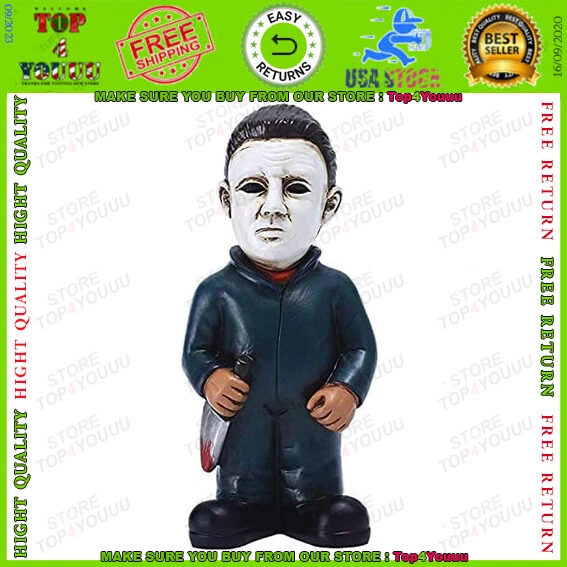Horror Movie Garden Gnomes Statue Freddy Jason Scream Action Michael Myers