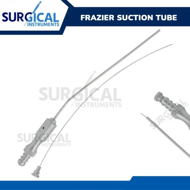 Frazier Suction Tube 7.6" Aspirator 10 French (3.33 mm) Diagnostic German Grade