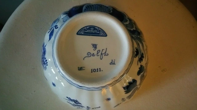 bol céramique delft koninklijke porcelevne fles
