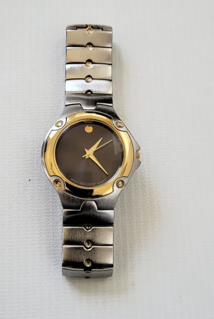 Vintage Swiss Movado Quartz Watch Men’s Stainless-Steel Movado Sport Wrist Watch