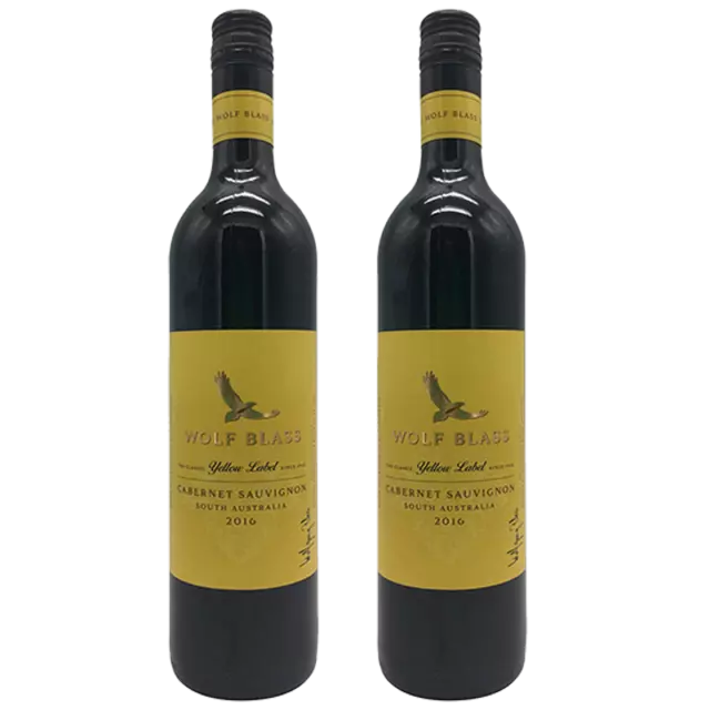 Wolf Blass Yellow Label Cab Sav 2020 750mL x 2 Bottle