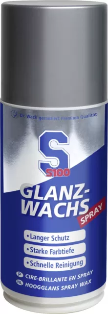 S100 cera lucida spray lucidatura polish carnauba prodotti per la cura moto di Dr. Wack