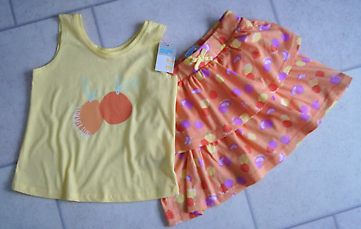New Girls Primark Summer Top & Skirt Outfit Age 5-6 Years