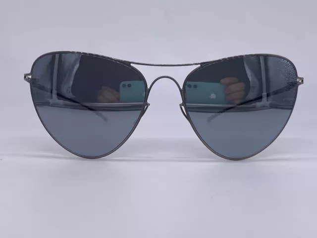 Mykita Occhiali da Sole Donna Cat Eye Argento Maison Margiela MMESSE015 E1