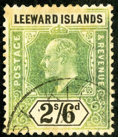 Leeward Islands Stamps # 27 Used VF Scott Value $80.00