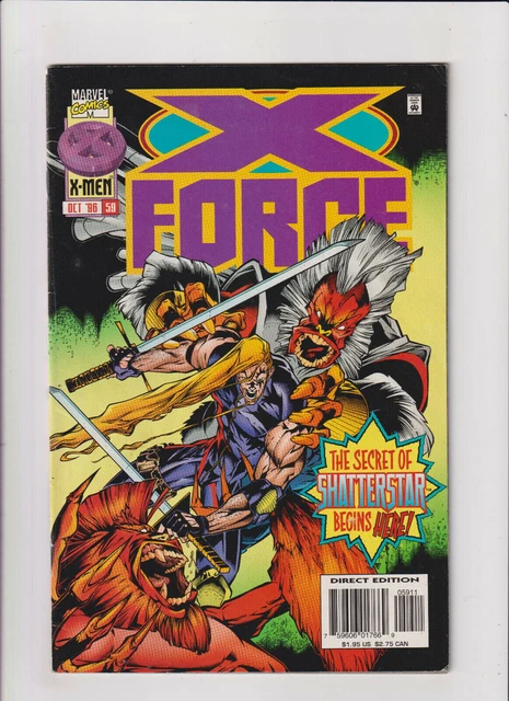 X-Force #59 VF Marvel Comics 1996 direct edition