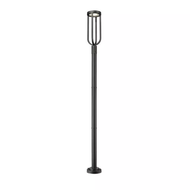 16W 1 LED Outdoor Post Mount In Industrial Style-97.25 Inches Tall and 9 Inches