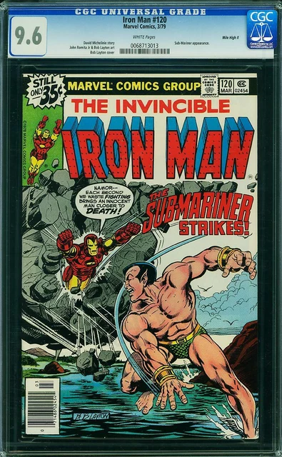 IRON MAN 120 CGC 9.6 WP MILE HIGH II PEDIGREE 1st Justin Hammer SUB-MARINER 1979
