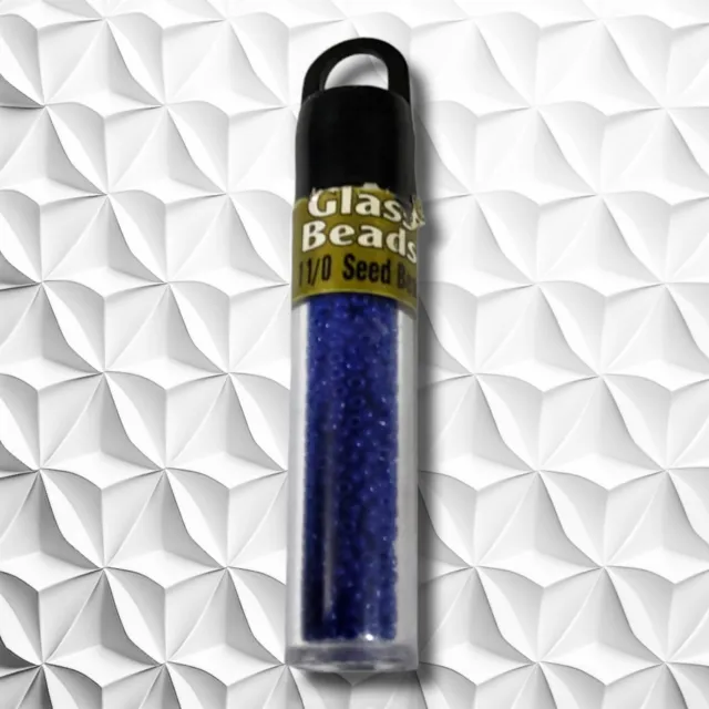 Glass Seed Beads, Blue ,11/0  10 Grams  Darice 1951-33