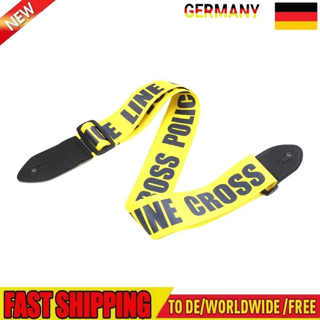 Guitar Strap Belt for Acoustic Electric Guitar Instrument Parts (Yellow)