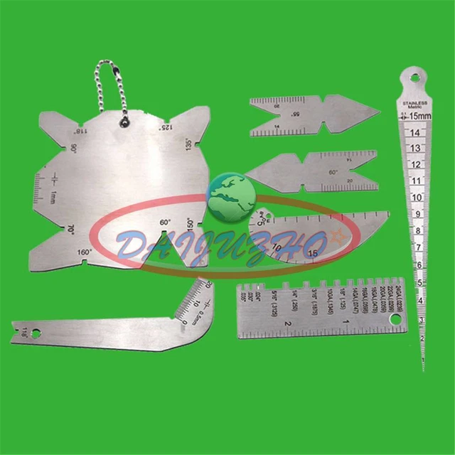 NEW METAL FILLET Weld Ruler Weld Seam Tester Weld Thickness Gauge Tool