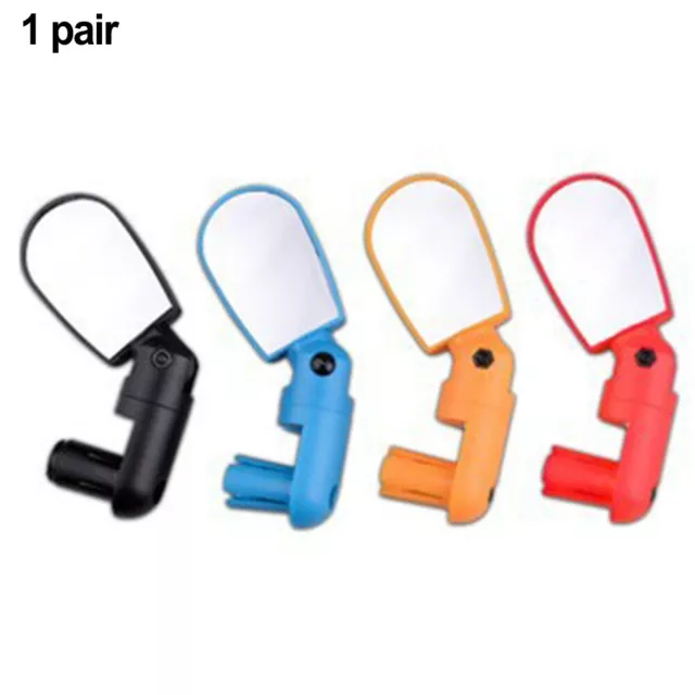 Compact and Colorful Bike Rearview Mirror Easy Viewing Angle Adjustment