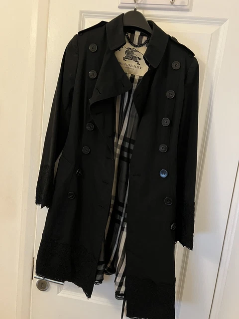 Burberry harbourne on sale trench black