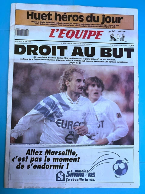FOOTBALL 26/05/1993 FINALE Champions League Om - Milan : Le Reve De Marseille ! EUR 24,99