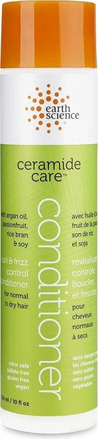 Acondicionador de control de rizos y frizz Ceramide Care de Earth Science, 10 oz