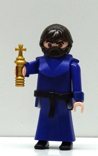 Figura Playmobil Monaco Sacerdote – Tema Medievale, Inquisitore, Chiesa, Usata, Germania - Foto 3