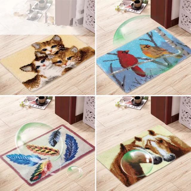 60X40CM Latch Hook Rug Making kits for Adults Beginner Embroidery Cushion Cover