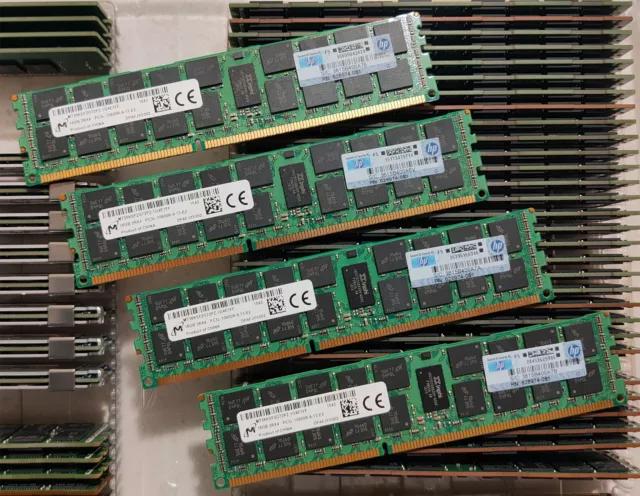 HP 64Gb server RAM, genuine HP 628974, 2RX4 PC3L-10600R registered buffered ECC