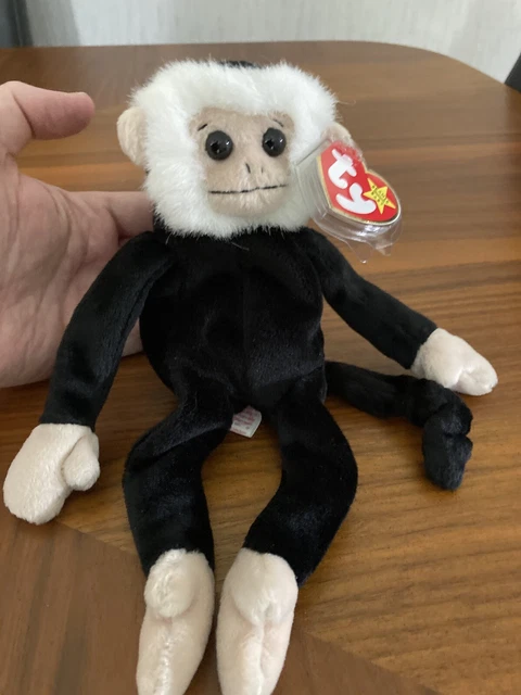 Original TY Beanie Baby RARE August 1st 1998 ( DATE ERRORS) Mooch the Monkey