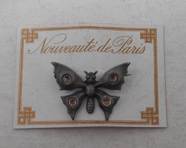 Broche Ancienne Art Nouveau Vers 1900-1920 - Portrait De Femme En Métal Argenté - Bijou Vintage