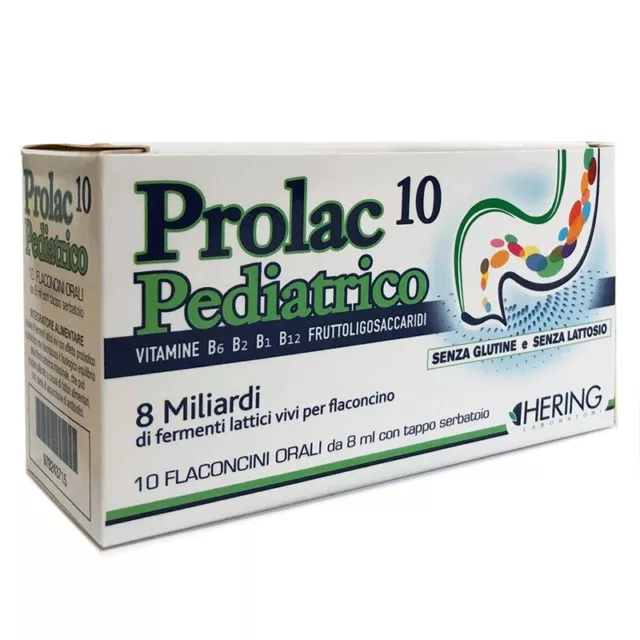 Hering Prolac 10 Pediatrico Fermenti Lattici 8 Miliardi 10 Flaconcini Da 8 Ml