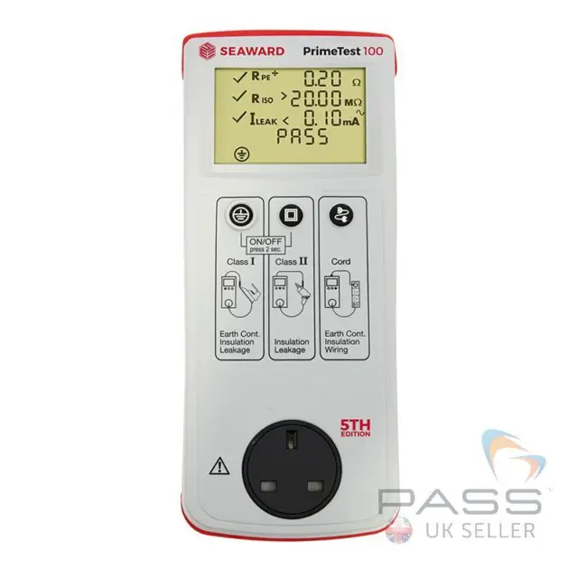 Seaward Primetest 100 PAT Tester 5th Edition with Free 12 Month Calibration / UK