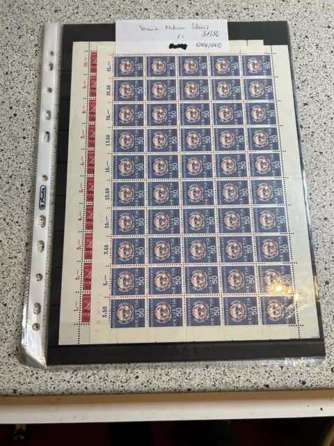 Schweiz Ämter ONU 31-32 Bögen postfrisch