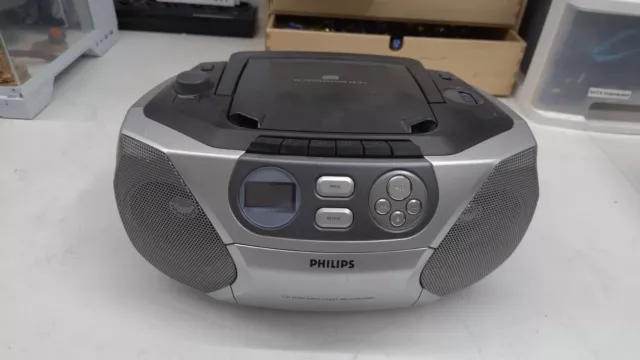 Philips Radio Silber mit DC Player und Kasetten funktion