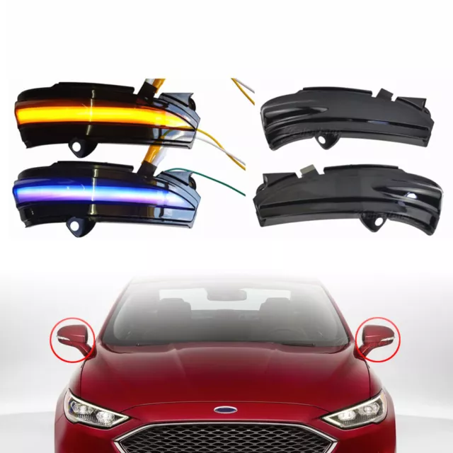 Frecce specchietto dinamico LED per Ford Mondeo 4th Gen. Fusion 2014 2015 16-2018
