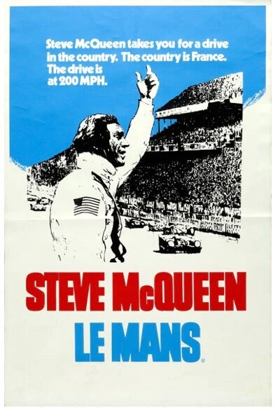 Le Mans, STEVE MC QUEEN   AFFICHE CINEMA VINTAGE (50X70), HQ