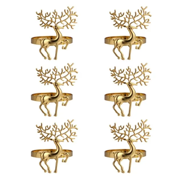Decorazioni natalizie oro tovaglioli durevoli teneri cervo tovaglioli H9899