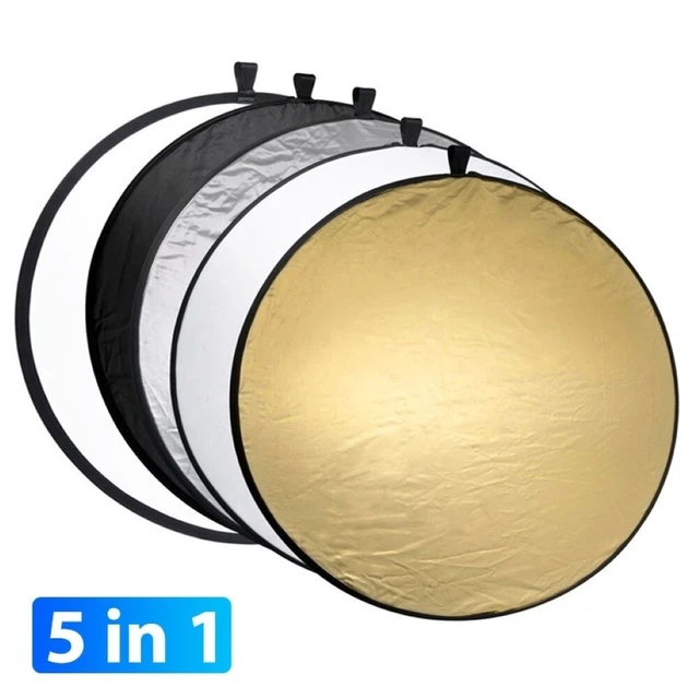 5 In 1 80Cm Round Collapsible Camera Lighting Photo Disc Photography Reflector