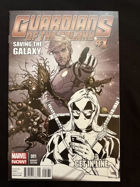 Guardians of the Galaxy #1 Texts from Deadpool Sketch Variant 2013 NM COMB SHIPP