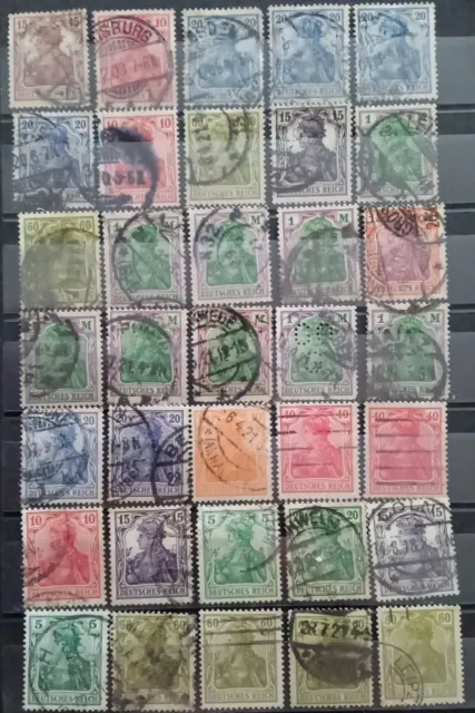 Briefmarken Deutsches Reich, gestempelt, 81