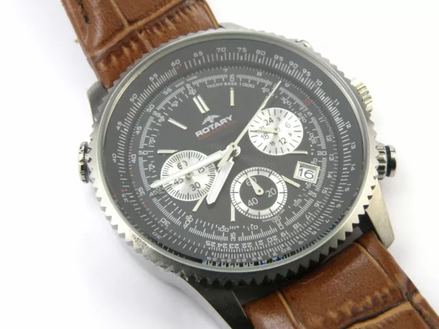 Rotary aquaspeed chronograph black clearance