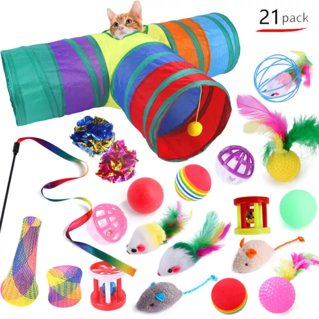 30 Pcs Pet Cat Bells Mouse Toys Kitten Interactive Indoor Toys Bulk Ball Toy