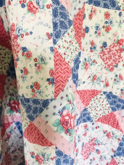 Colcha y fundas de almohada vintage Cottage Core Patchwork floral talla King