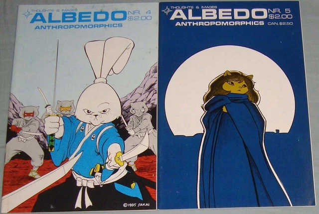 ALBEDO ANTHROPOMORPHICS #4,5 1985 3rd Usagi Yojimbo F/VF-VF+ 7.0/8.5 Stan Sakai